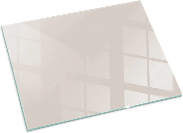 Tulup Glasbodenplatte für Kaminöfen in Beige, B: 80 cm, T: 60 cm - Bild 1