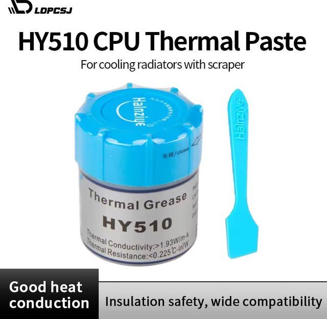 LD HY510 Desktop-Computer CPU Wärmeleitpaste in Blau zur Kühlung des Kühlkörpers inklusive Schaber - Bild 1