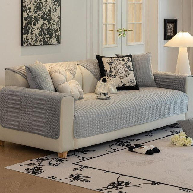 Modernes Samt Sofakissen von Super Six in quadratischer Form, B/B: 70 x 70 cm - Bild 1