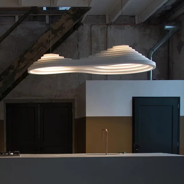 Moderne Kunst Design Pendelleuchte JIANKEXING aus PE-Material mit E27 Fassung höhenverstellbar für Esszimmer, Bar und Küche - Bild 1