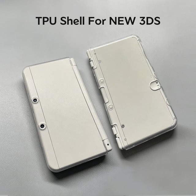 Erilles TPU-Schutzhülle für Nintendo New 3DS in Schwarz und Transparent - Bild 1