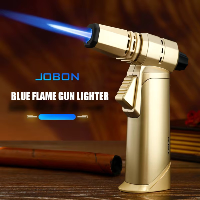 JOBON Einhand-Küchenbrenner für BBQ, Backen, Brulee und Basteln in Weiß-Gold - Bild 1