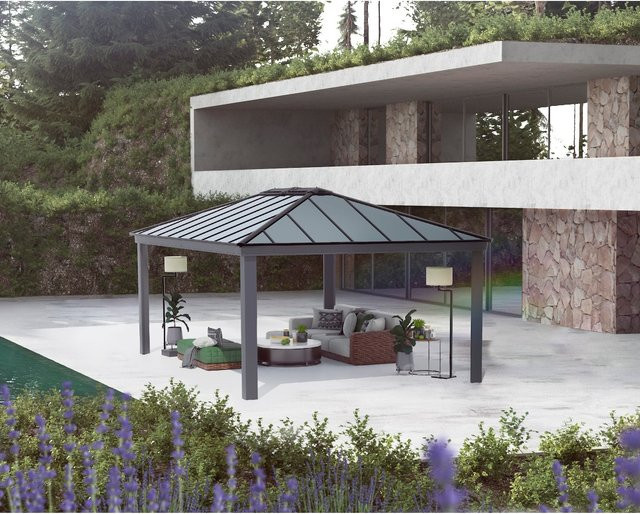 Canopia Dallas Gartenpavillon in Anthrazit - Bild 1