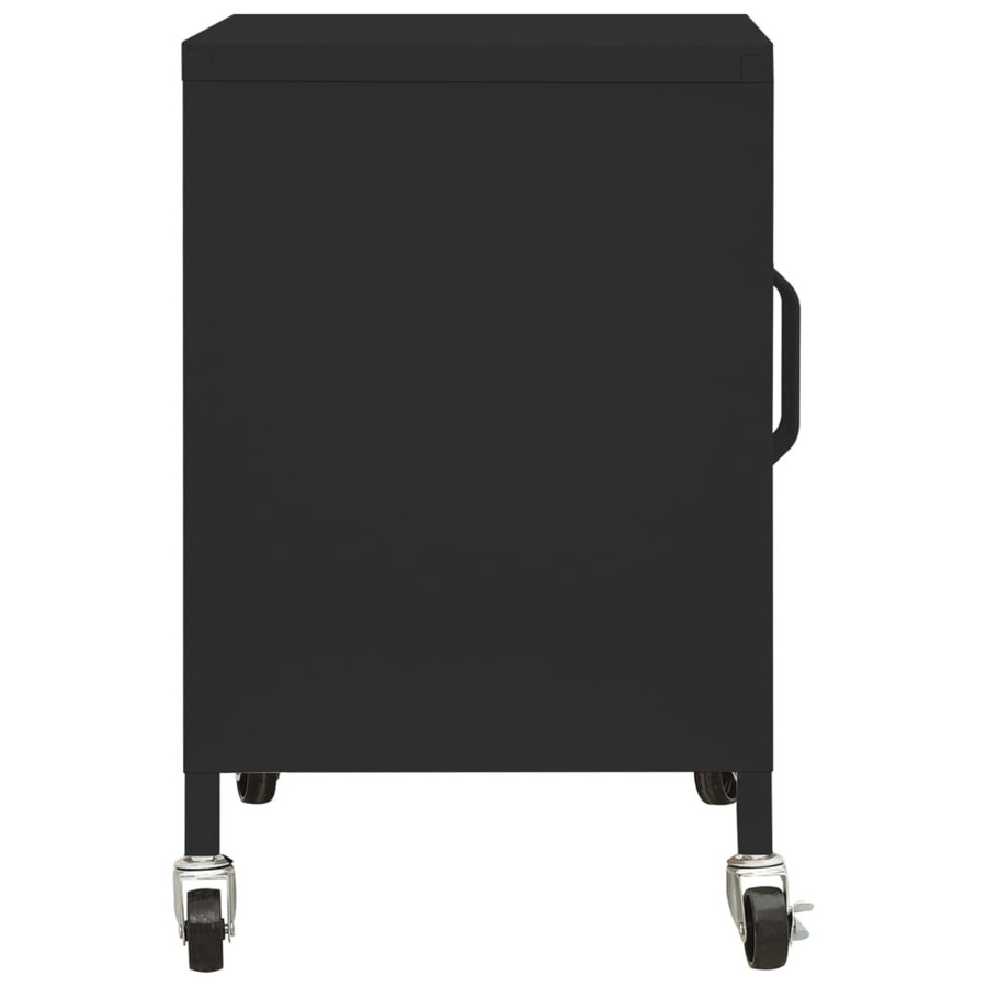 vidaXL Lagerschrank aus Stahl in Schwarz mit Regalböden, B/T/H: 60 x 35 x 56 cm - Bild 4