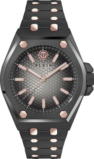 Philipp Plein Herrenuhr Extreme Gent, Quarz, Edelstahl, 43 mm, Grau - Bild 1
