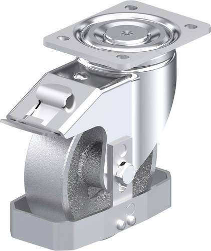 Blickle Stahlblech-Lenkrolle LH-G 150G-FI-FS in Silber mit 150 mm Rad-Durchmesser und 900 kg Tragfähigkeit - Bild 1