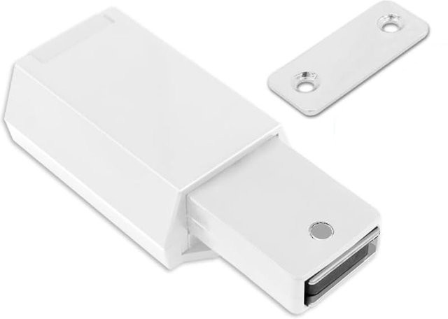 NIUXIANG Magnetische Druckverriegelung in Weiß für Schranktüren und Küchenschubladen - Bild 1