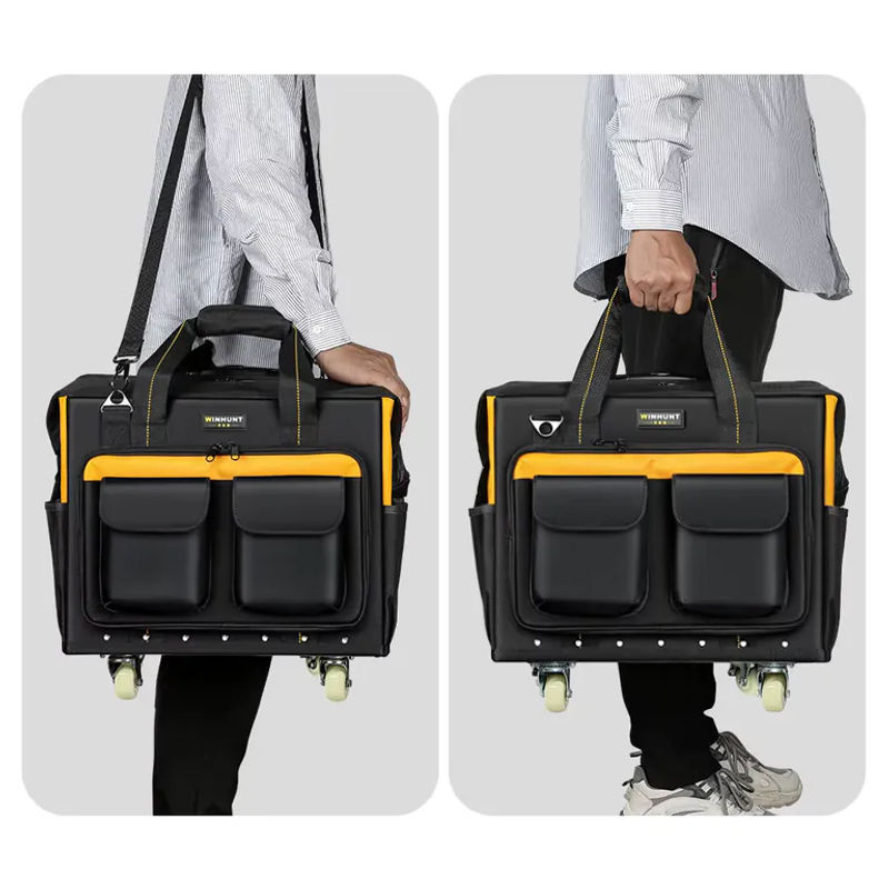 WINHUNT Rollbare Werkzeugtasche mit Teleskop-Gummigriff und robustem Rad - Bild 3
