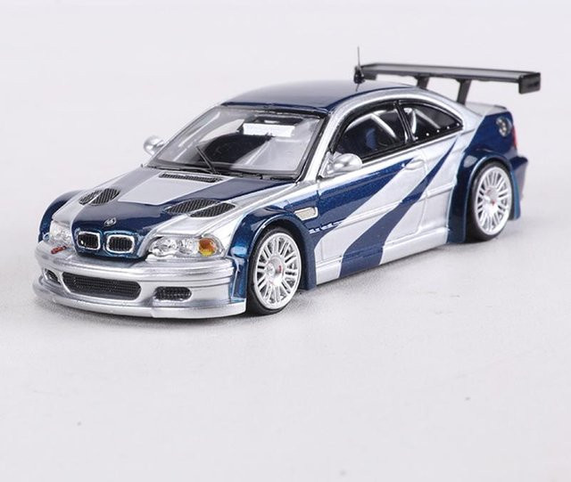Mj Modell M3 E46 Gtr Legierungsmodellauto, 1:64, Motorhaube öffnet sich, ab 14 Jahren - Bild 1