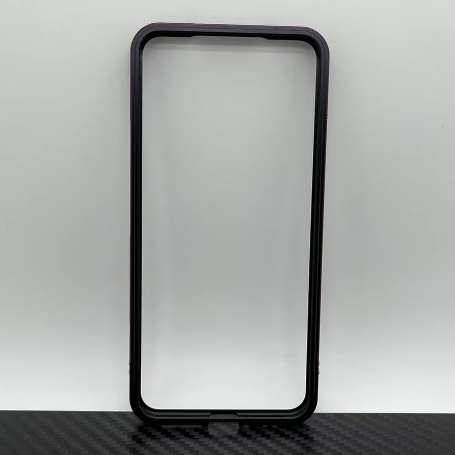 Leichter Aluminium Metall-Bumper für Xiaomi 15 Pro mit Kameralinsen-Schutzabdeckung in Schwarz und Silber - Bild 2