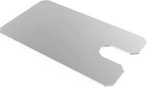 Meta Unterlegblech für Kragarmregal Multistrong, verzinkt, Farbe: Silber, Stärke: 1,5 mm - Bild 1