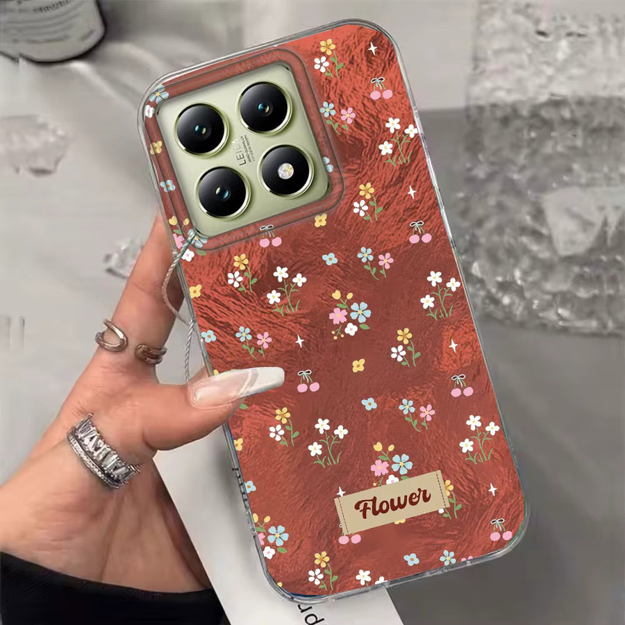 Handyhülle mit Vintage Blume Vortex Muster für Xiaomi 11 Lite NE 13T 14T Pro 5G Poco X5 X6 X7 M6 C75 C71 C65 C61 M5S - Bild 2