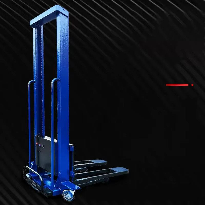 GZRUOMU Elektrischer Hubstapler mit Fernbedienung in Blau, Tragbarer Handstapler für Haushalt und Gewerbe mit 500/1000kg Tragkraft und 1,6m Hubhöhe - Bild 4