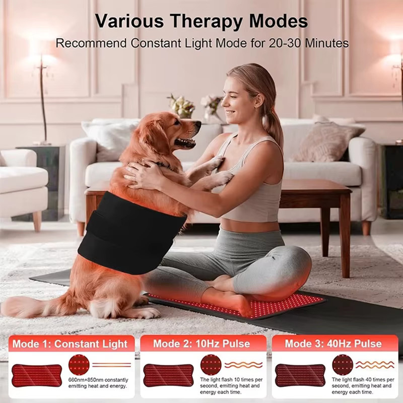 vilnason Infrarot-Lichttherapie-Pad, rotes LED-Schönheitsgerät, Unisex - Bild 6