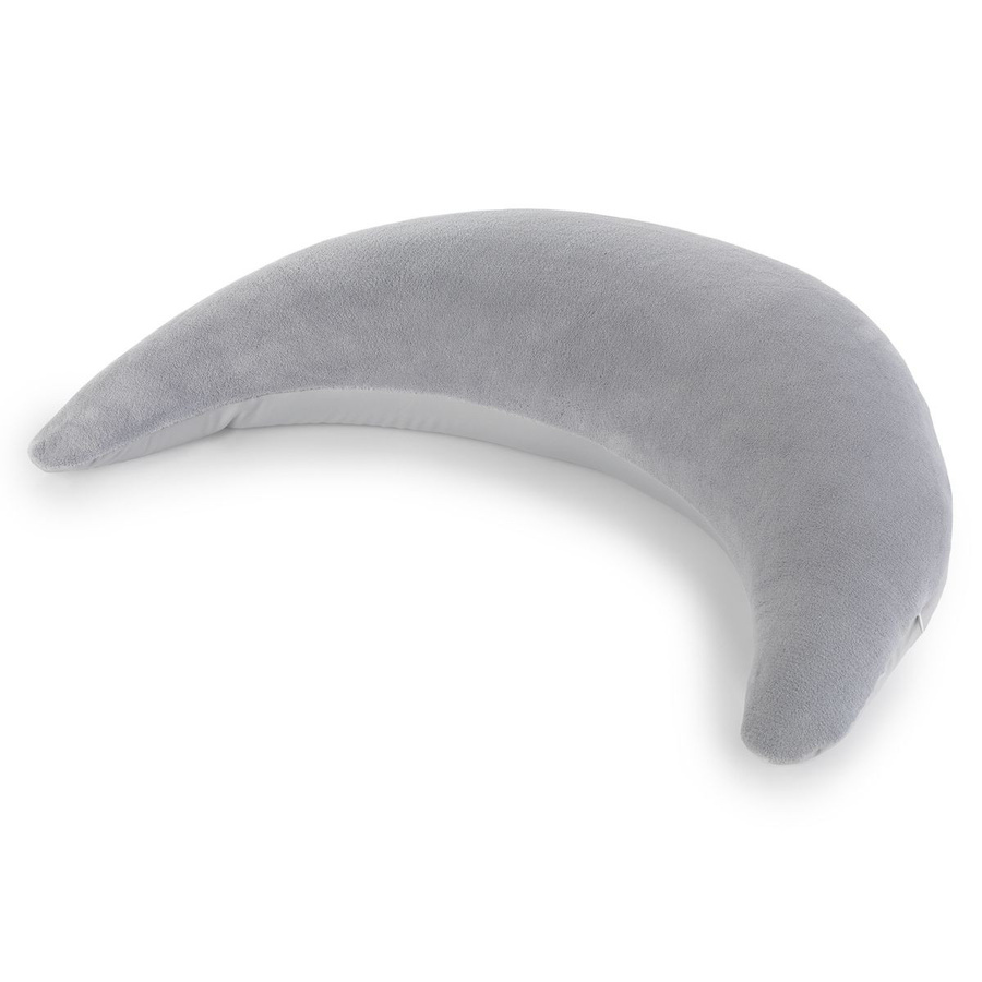 Theraline Stillkissen Der Plüschmond mit feiner Perlen-Füllung, Silbergrau, Breite: 140 cm - Bild 1