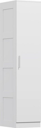 HOMCOM Mehrzweckschrank mit Kleiderstange und Regalfächern, Weiß, B/T/H: 40 x 52 x 180 cm