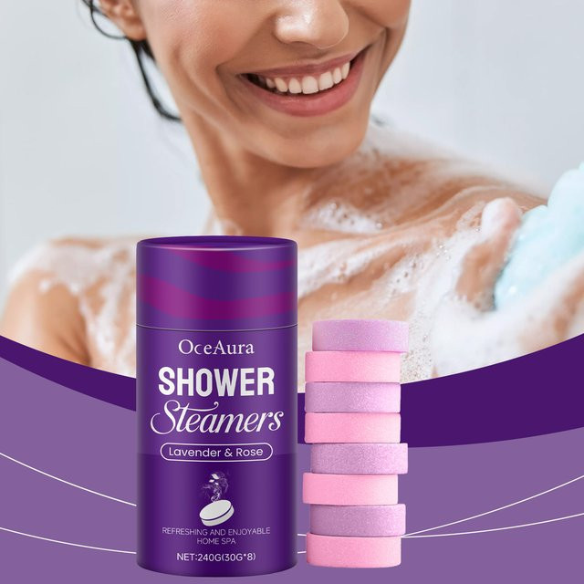 OceAura Dusche Dampfer Tabletten, Rose Lavendel, Unisex - Bild 1
