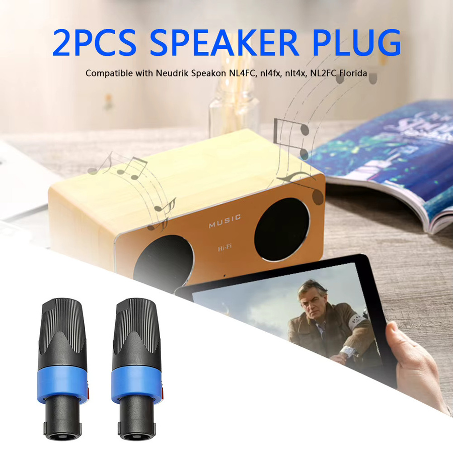 2/10x 4-polige Audio-Lautsprecherstecker Zubehör für Neutrik Speakon nl4fc - Bild 3