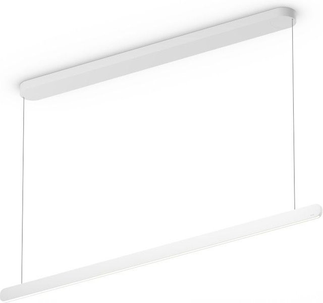 Occhio Mito linear volo 140 up LED-Pendelleuchte in Weiß matt mit Occhio air Modul, dimmbar und höhenverstellbar von 65 bis 165 cm - Bild 1