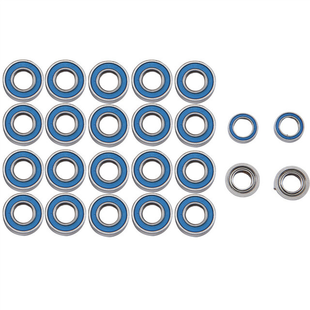 Tamiya MF-01X MF01X Upgrade Teile, 24-teiliges Set, Metall, Blau, Zubehör - Bild 1