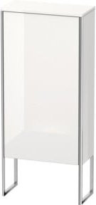 Duravit XSquare Halbhochschrank mit Glastüren, stehend, Weiß matt, B/T/H: 50 x 23,6 x 113,6 cm - Bild 1