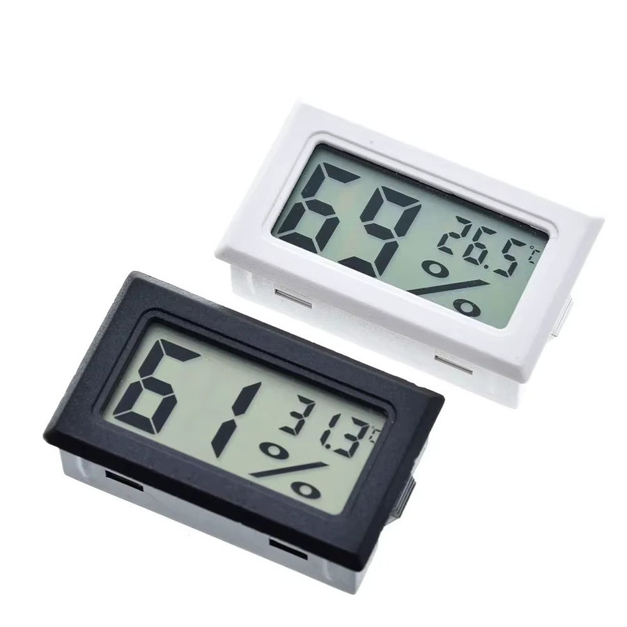 ouhoe Mini LCD Digital-Thermometer Hygrometer in Schwarz für die präzise Temperatur- und Feuchtigkeitsmessung im Innenraum - Bild 3