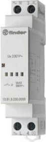 Finder Stromstoßschalter für Hutschiene 1S 16A 230V AC 3700 VA Weiß 13.81.8.230.0000 - Bild 1