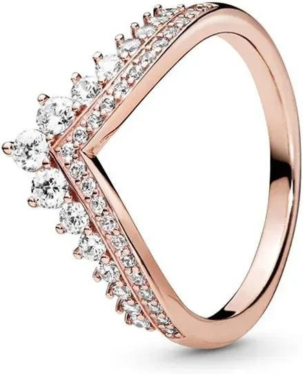DR-Jewelry Ring 925 Silber, Roségold, Zirkonia, Damen - Bild 1
