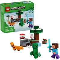 LEGO Minecraft Steves Abenteuer in der Taiga Konstruktionsspielzeug ab 6 Jahren