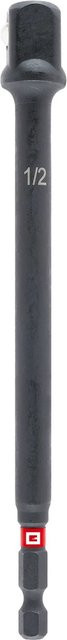 Einhell Steckschlüssel-Adapter Impact 13 mm mit 1/2 Zoll Antrieb in Schwarz aus Edelstahl - Bild 1