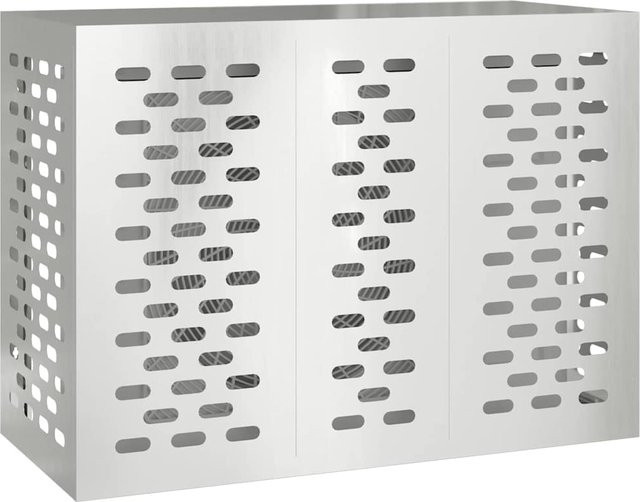 Klimaanlagenabdeckung aus verzinktem Stahl von VD Home Furnishing in Silber, B/T/H: 110 x 50 x 80 cm - Bild 1