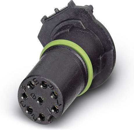 Phoenix Contact 1557808 Sensor-Aktor-Einbausteckverbinder M12 Buchse, Einbau, 8 Pol, Schwarz - Bild 1