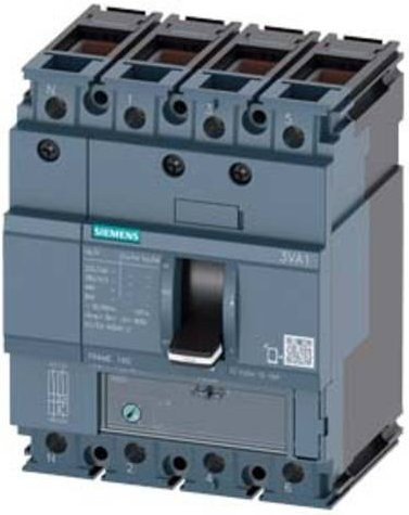 Siemens 3VA1163-4EE46-0AA0 Leistungsschalter in Grau mit einem Einstellbereich von 44 - 63A und einer maximalen Schaltspannung von 690 V/AC - Bild 1