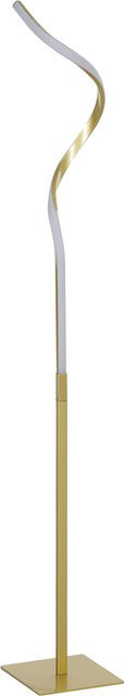 HOMCOM LED Stehleuchte im modernen Spiraldesign, dimmbar, Farbe: Gold/Messing, Höhe: 146 cm - Bild 1