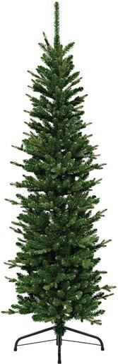ECD Germany Künstlicher Weihnachtsbaum in Grün, 150 cm Höhe, Naturgetreuer Christbaum aus Kunststoff mit Standfuß - Bild 1