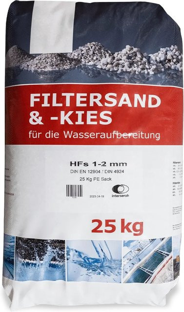 Wolff & Müller Galamio Filtersand für Sandfilteranlagen, Körnung 1,0 - 2,0 mm, 25 kg - Bild 1