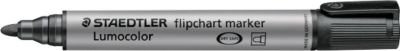 STAEDTLER Lumocolor Flipchartmarker Permanent mit Rundspitze, Schwarz, 2 mm - Bild 1