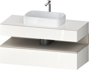 Duravit Waschtischunterschrank Qatego in Weiß, B/T/H: 120 x 55 x 60 cm - Bild 1