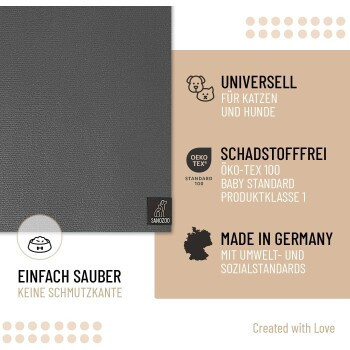 SANOZOO Napfunterlage Grau B: 40 cm, T: 30 cm - Bild 2