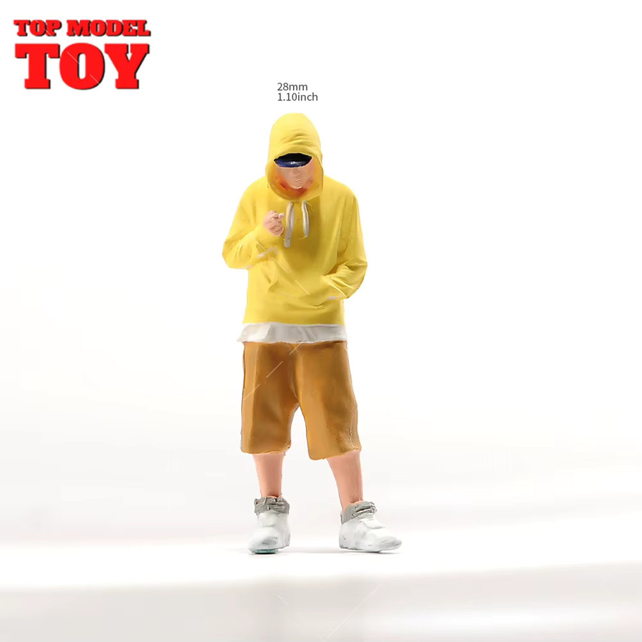 MAK Gemalte Miniaturen Hoodie Shorts, Zubehör, Grau, Bunt / Mehrfarbig - Bild 4