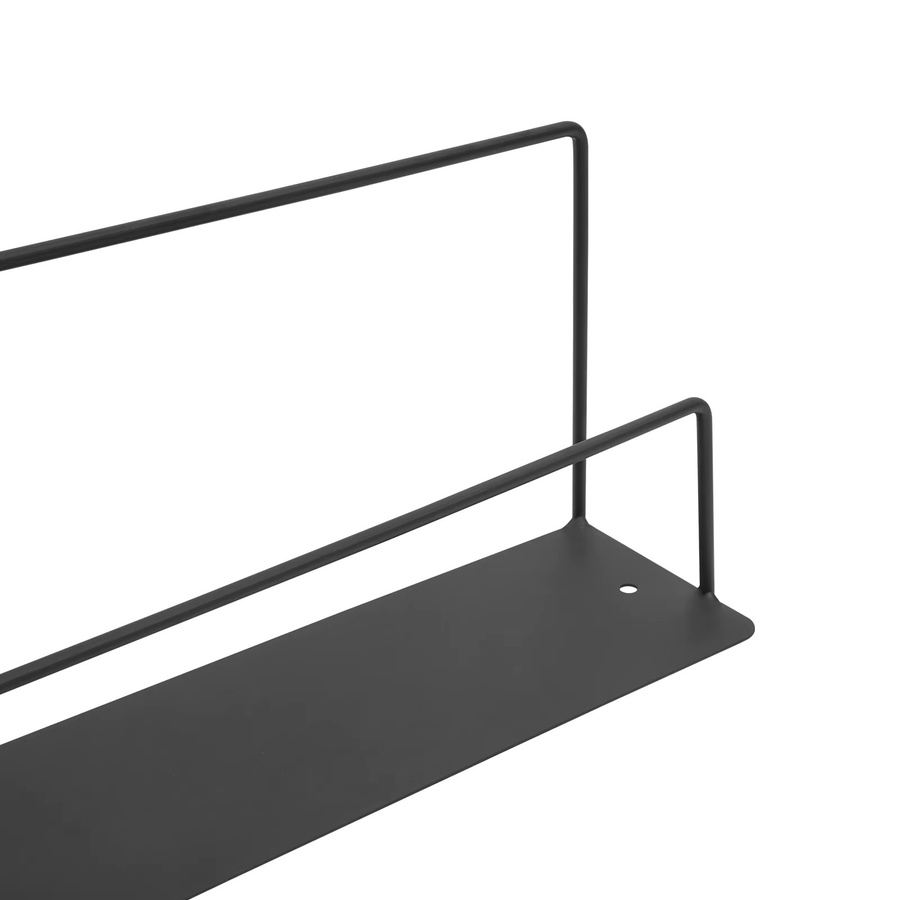 Bymaocar Schuhregal zur Wandmontage aus Metall für Badezimmer und Flur in Schwarz oder Weiß - Bild 3