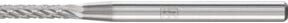 PFERD TOOLS Hartmetall Frässtift Zylinder ZYA universal mittel kreuzverzahnt, Durchmesser: 2 mm, Länge: 10 mm, Schaft-Durchmesser: 3 mm, Farbe: Silber - Bild 1
