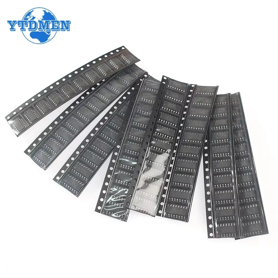 YTDMEN 80er Set 74HC SMD Logic IC Elektronische Komponenten Kit in Schwarz - Bild 2