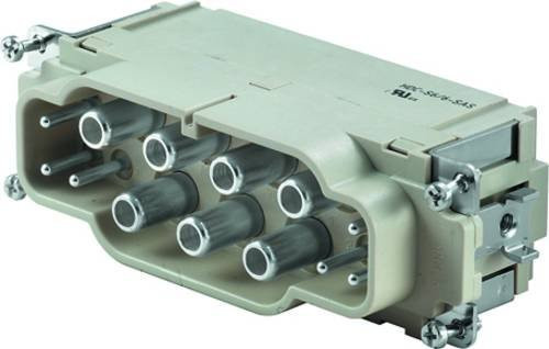 Weidmüller RockStar HDC 48A Stifteinsatz 6 + 6 + PE mit Axialschraubanschluss, Farbe: beige, 10 Stück - Bild 1