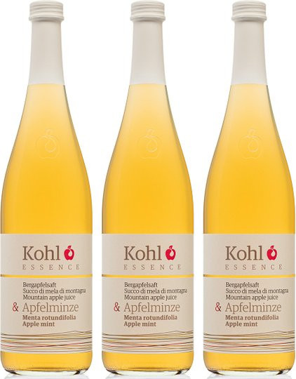 Kohl Bergapfelsaft mit Apfelminze, 3 x 0,75 l - Bild 1