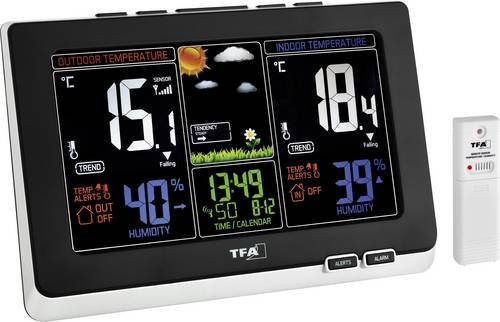 TFA Dostmann Funk-Wetterstation Spring Schwarz - Bild 1