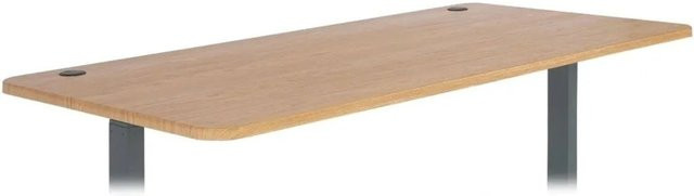 Schreibtischplatte MCW-D40 in Braun mit Holzstruktur, B/T: 160 x 80 cm - Bild 2