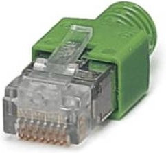 Phoenix Contact 2744856 Sensor-Aktor-Datensteckverbinder RJ45 Steckergehäuse in Grau und Grün - Bild 1