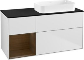 V&B Waschtischunterschrank Finion in Weiß mit Lackoberfläche, B/T: 120 x 60 cm - Bild 1