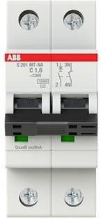 ABB S201MT-C1,6NA Sicherungsautomat 1,6A 230V Weiß - Bild 1